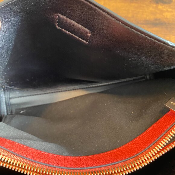 Coccinelle Red Italian Leather Sling Bag Designer – Gently Used - Picture 8 of 8